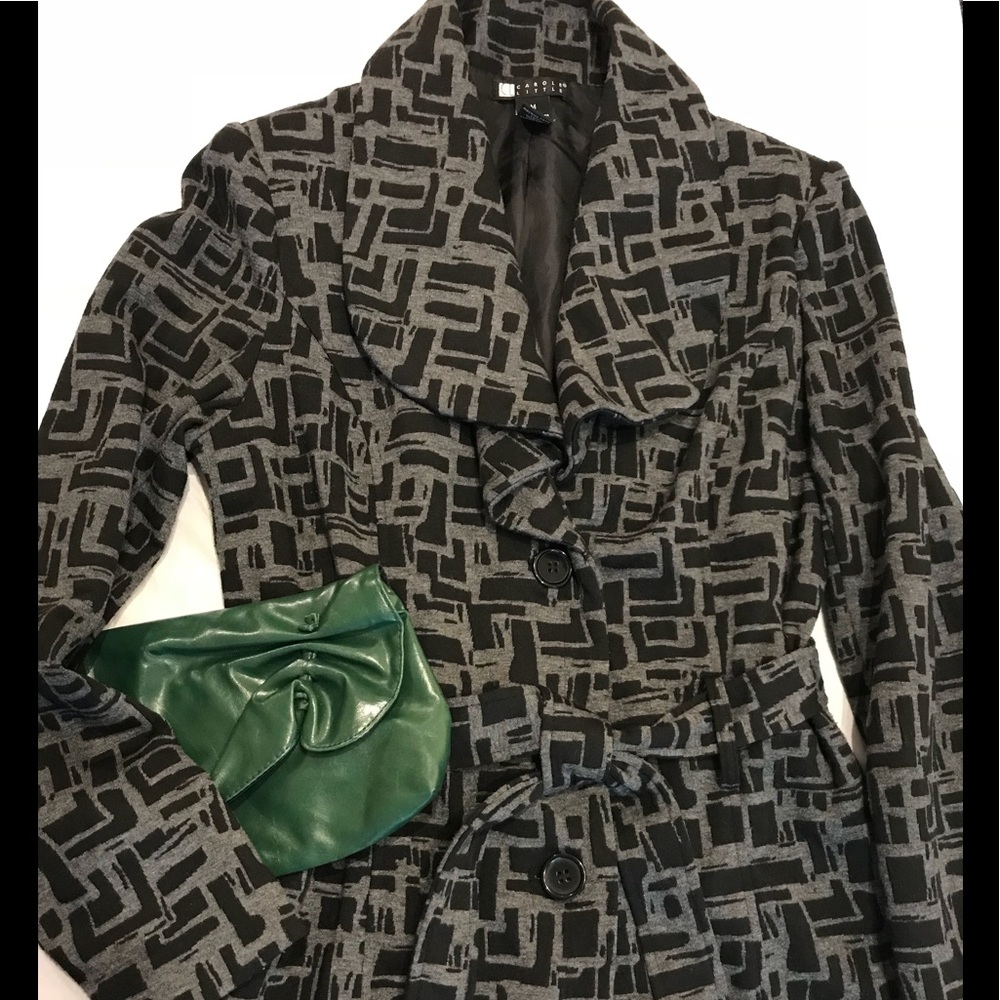 Geometric print jacket